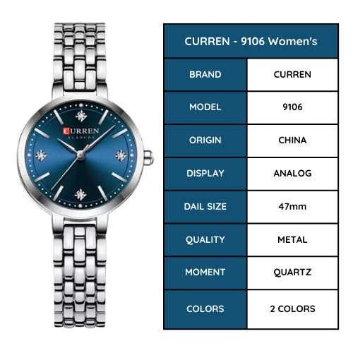 CURREN - 9106 SILVER (WOMEN)