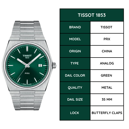TISSOT 1853 PRX - GREEN (LIMITED ADDITION)